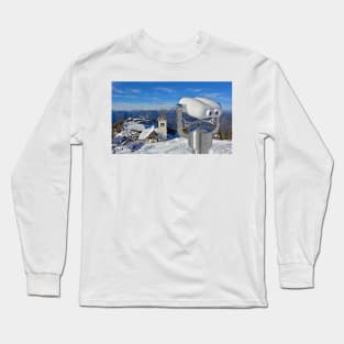 Viewing Binoculars on Monte Lussari Long Sleeve T-Shirt